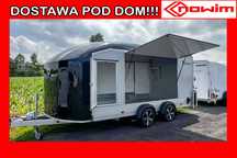 Debon Przyczepa kontener C1000 autolaweta autotransporter do przewozu aut pojazdów zabytkowych sportowych  Laweta autotransporter C1000 kontener furgon Debon do aut sportowych