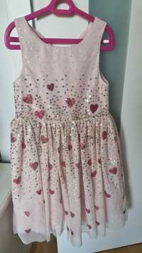Sukienka H&M r.116 różowa tiulowa