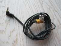 kabel mini jack 3,5mm kątowy na 2xRCA Cinch