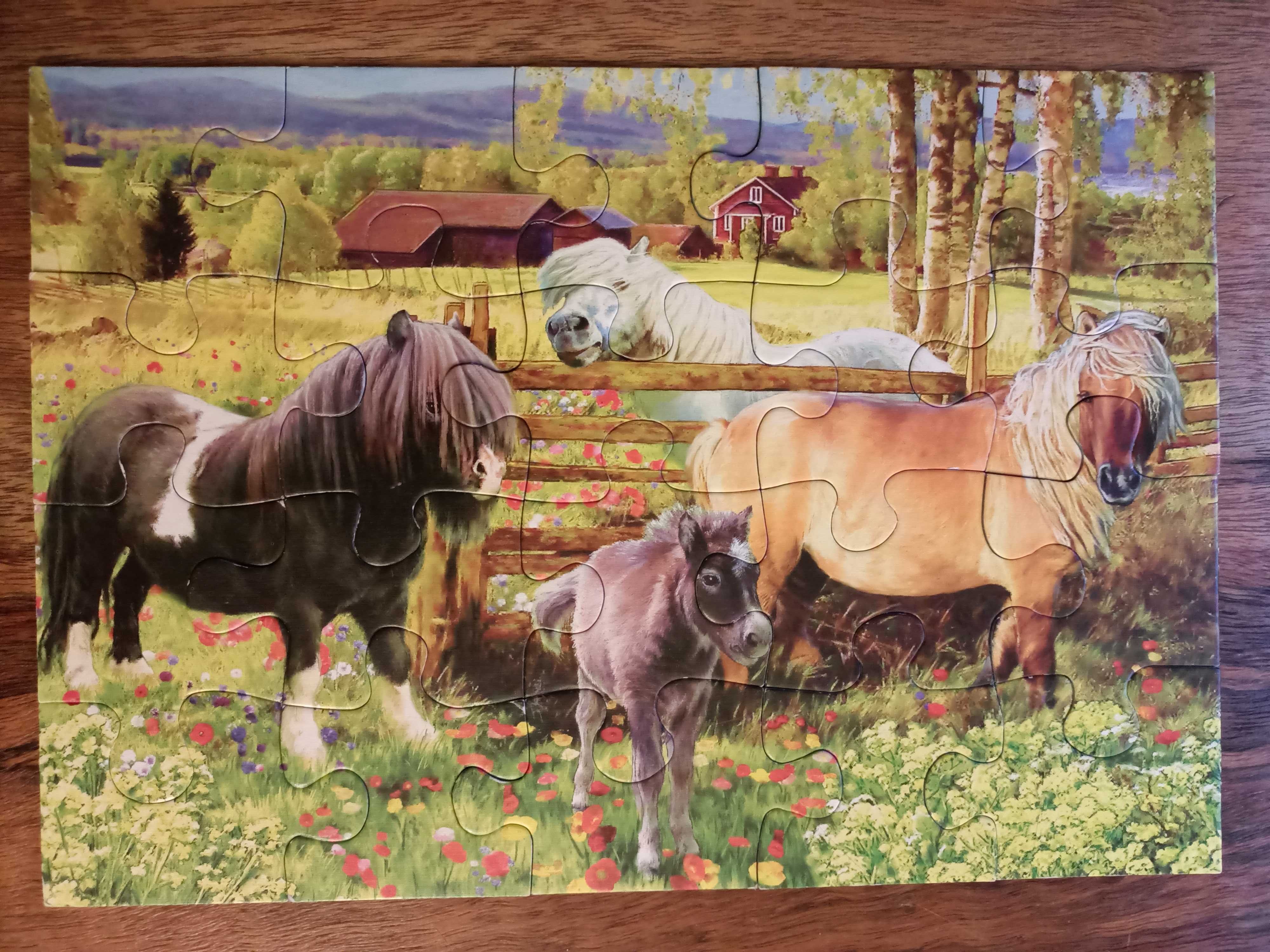 Puzzle konie 2x20 elementów Ravensburger