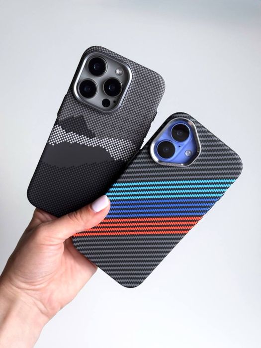 Чохол на Айфон 16 про макс з Магсейф | карбоновий чехол iphone pro max