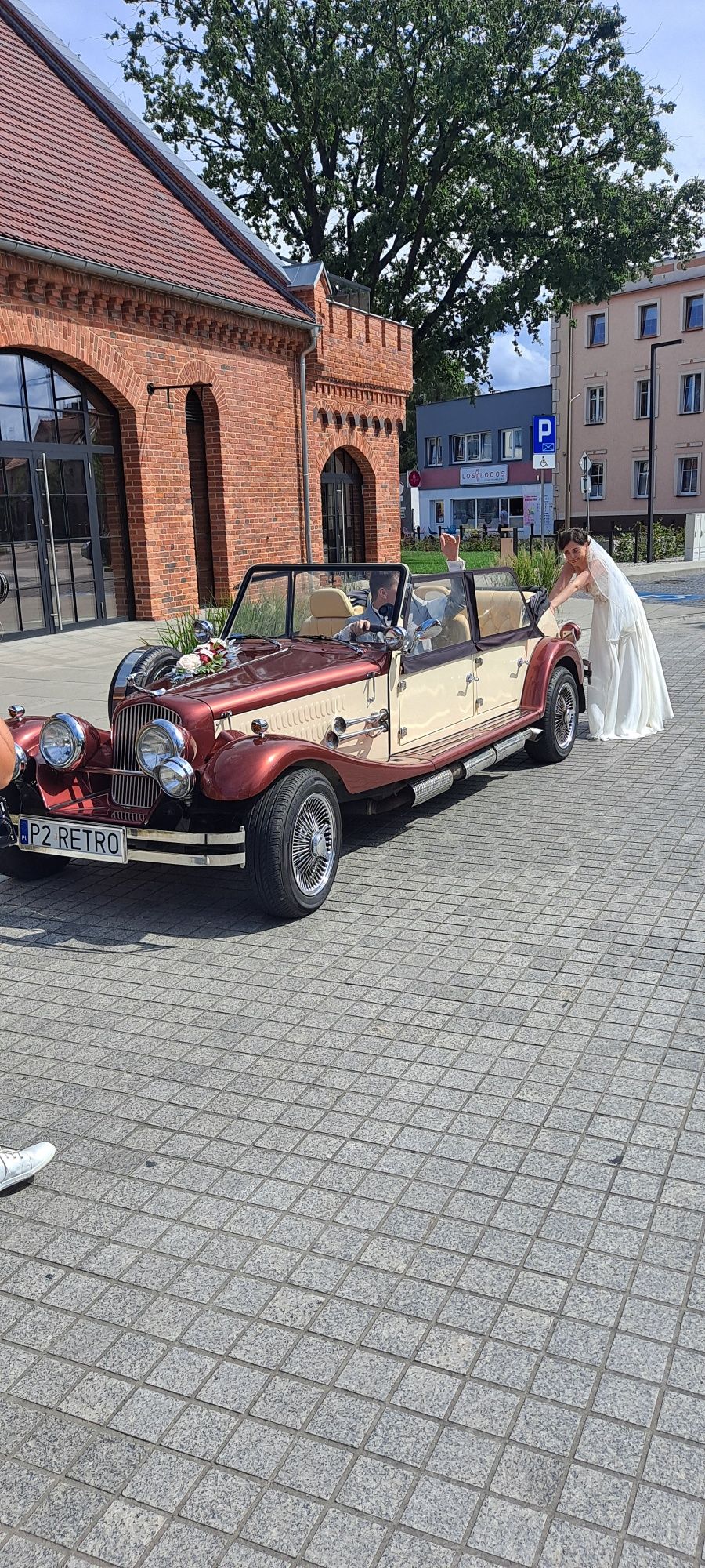 Samochód retro na ślub, wesele Alfa Romeo ślubny zabytkowy klasyk