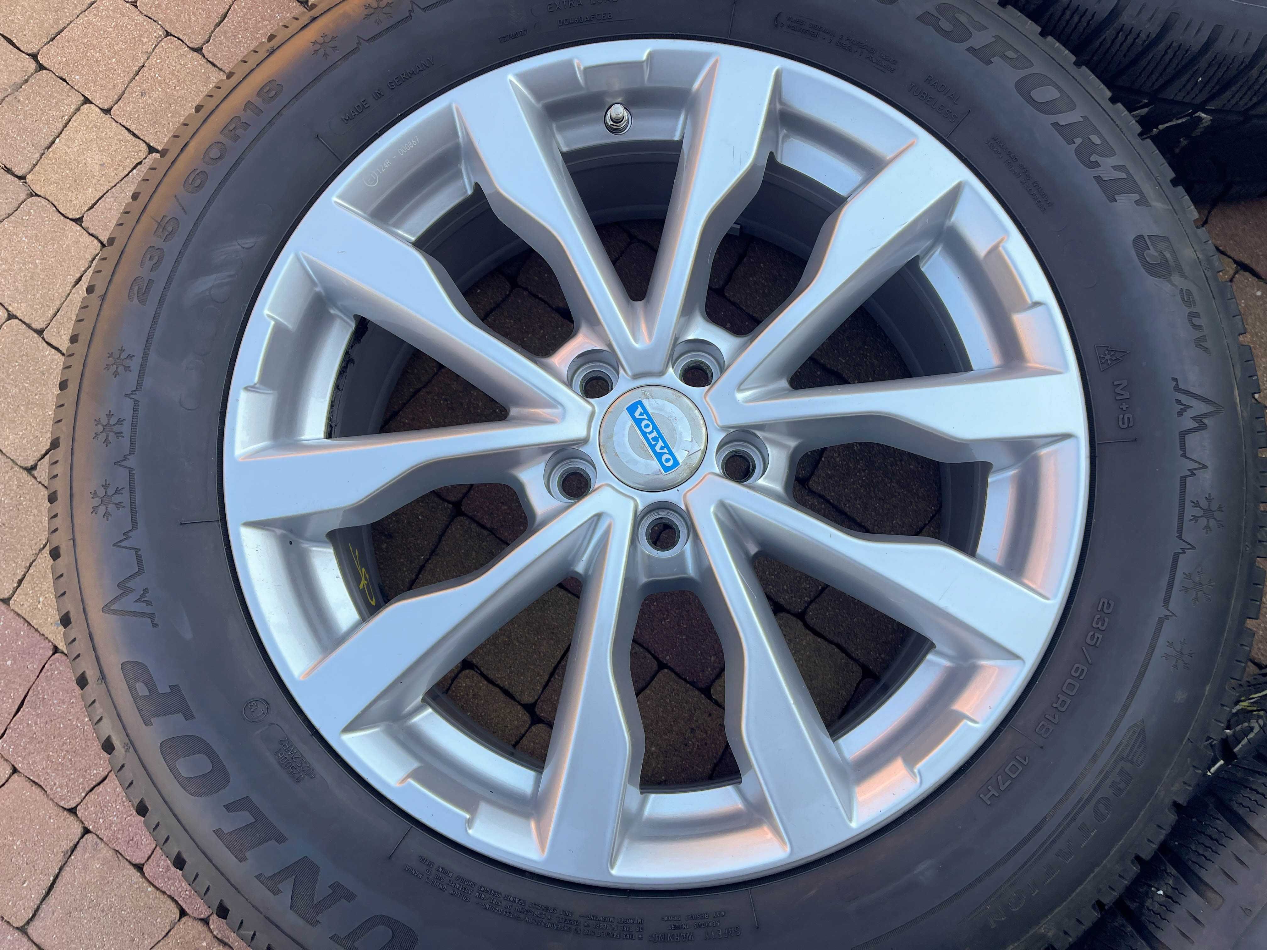 3670. Koła zimowe Volvo V40 V70 S80 5x108 225/45/18 Michelin 2023r