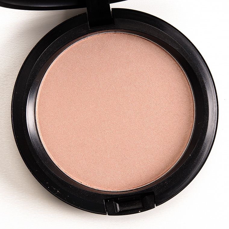 mac sparkling rose iridescent pressed powder puder