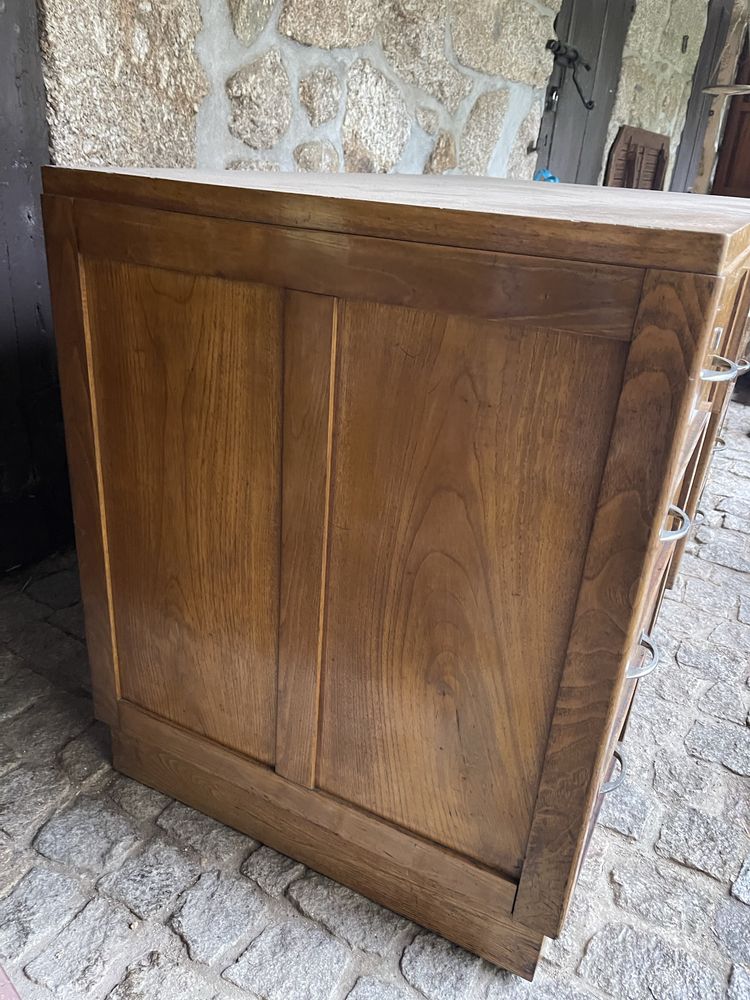 Secretária em castanho antiga