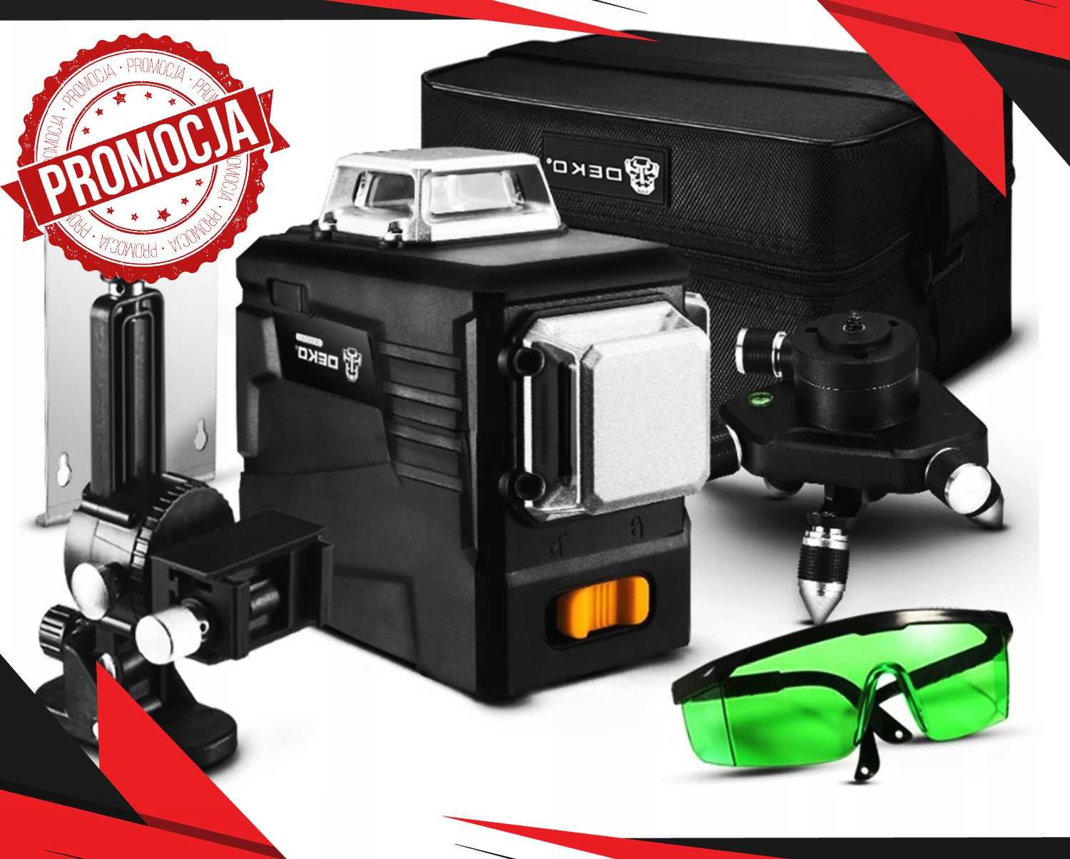Nowa POZIOMICA LASEROWA 360° Płaszczyznowa 3D Laser (*PROMOCJA*)