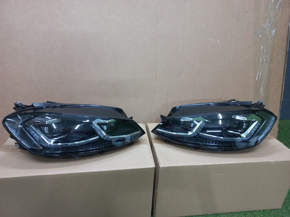 Комплект передніх фар Full LED для Volkswagen Golf 7 Golf 7.5 Silver