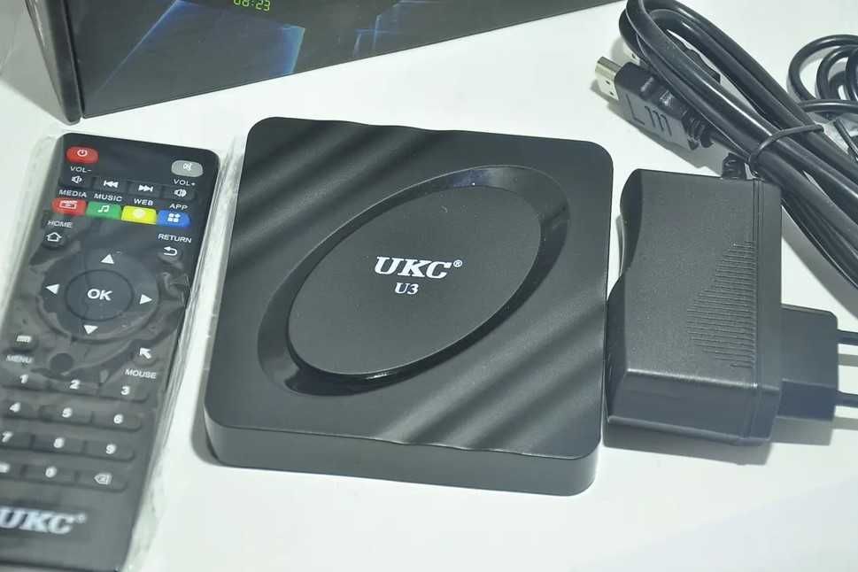 Smart TV приставка UKC U3 2/16GB Android 9.1 Wi-Fi 4K YouTube