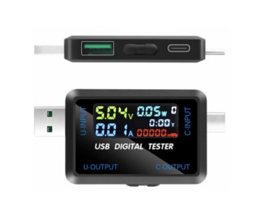 Тестер потужності для зарядних пристроїв USB / Type-C