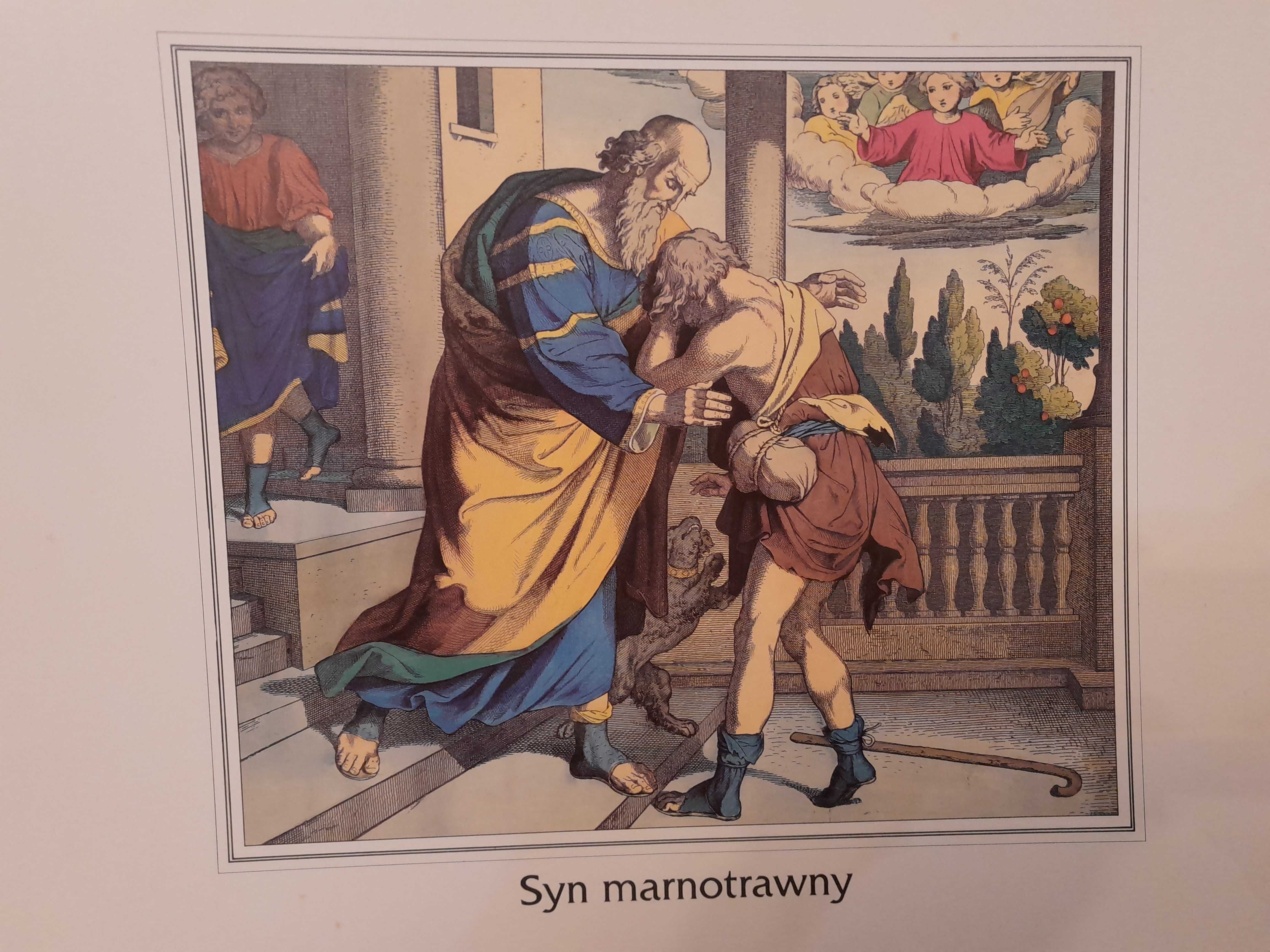 Obrazy religijne Jezus Maryja katolik katechizm rycina grafika