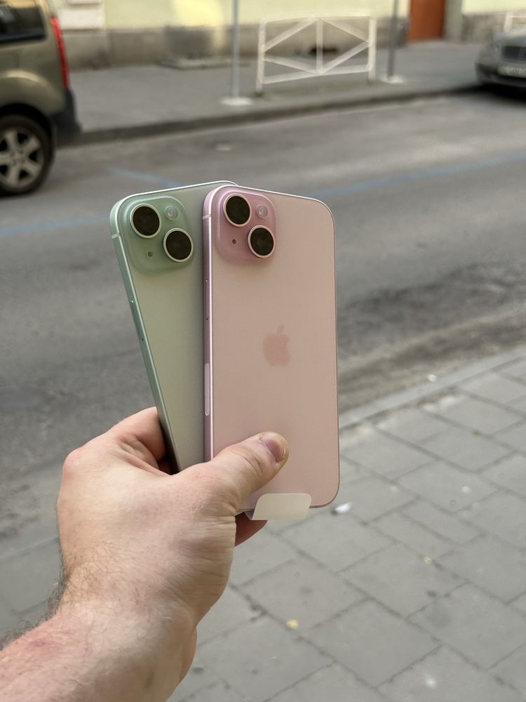 Used iPhone 15 128/256gb pink, black, green, blue