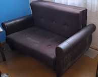 Kanapa - wersalka - sofa brązowa ODDAM