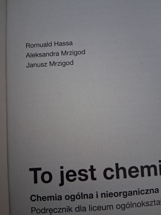 Chemia 1 zakres podstawowy