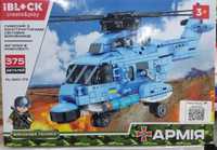 Конструктор IBLOCK PL-920-173 Армия Транспортный вертолет 375 деталей