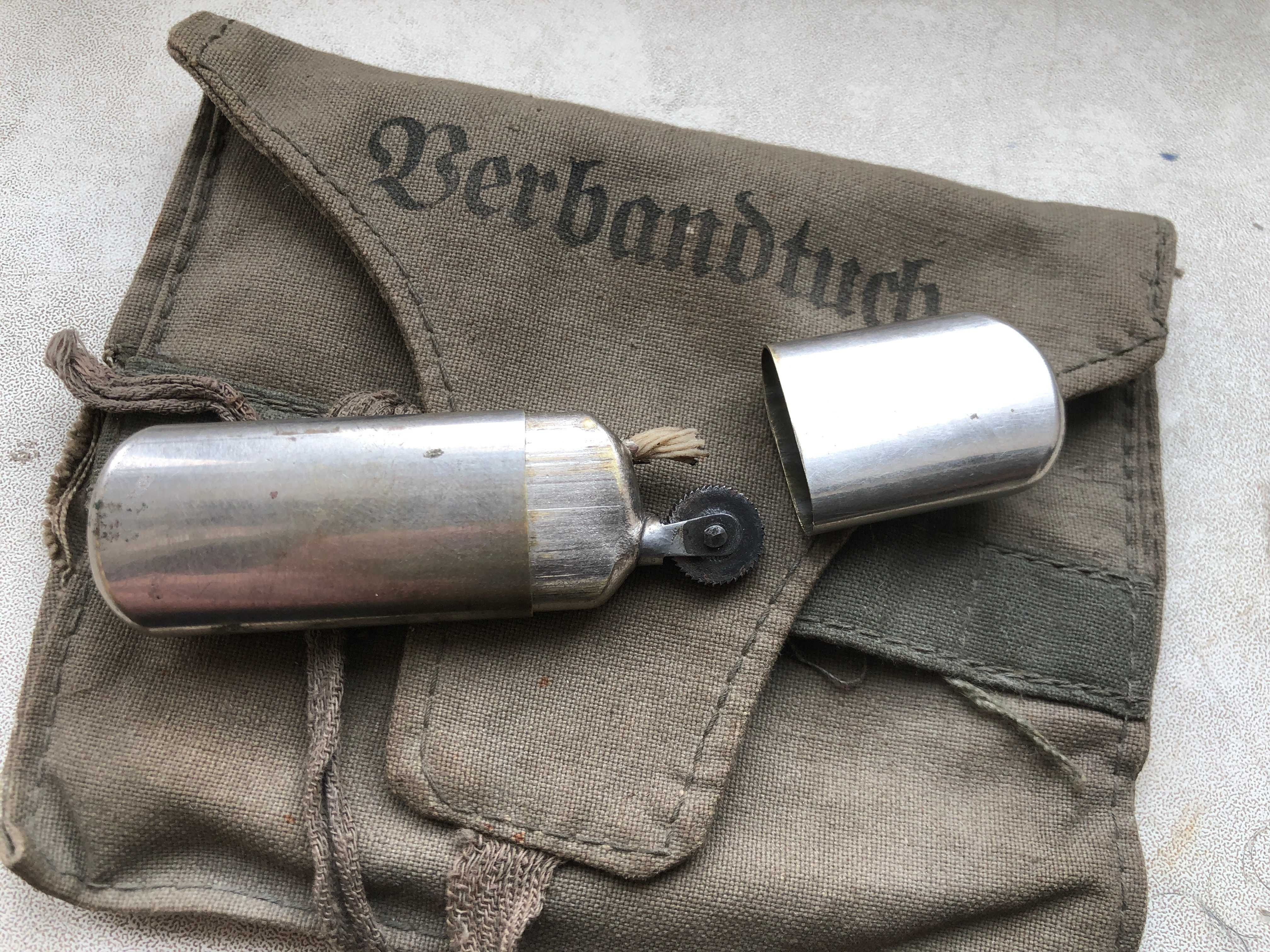 Зажигалка Grabenfeuerzeug солдата Вермахта 3 рейх 1930-1941 нейзильбер