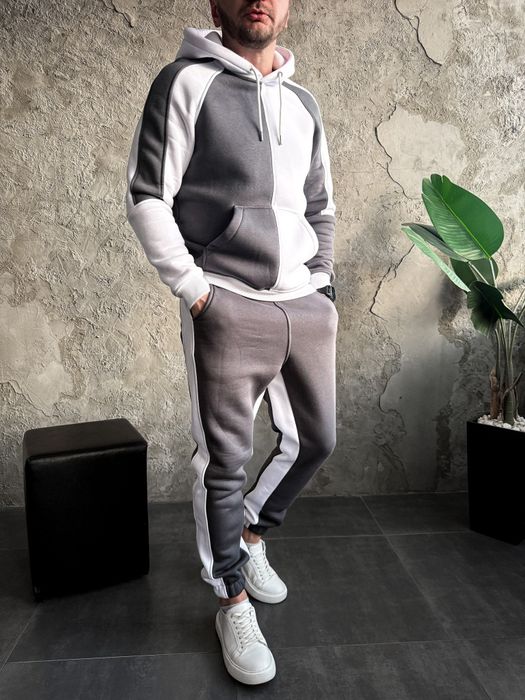 Утеплений Спортивний костюм  на флісі худі + штани S-2XL