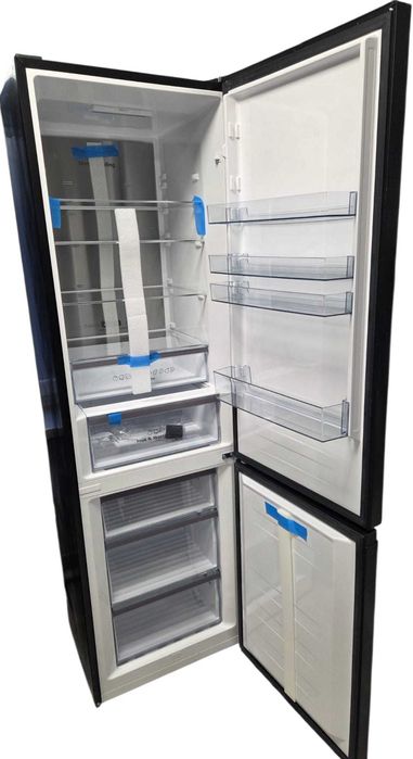 Jak nowa lodówka HISENSE RB470N4EFC1 No Frost 200 Czarna Licowane drzw