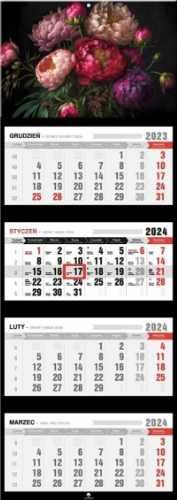Kalendarz 2024 czterodzielny Bukiet
