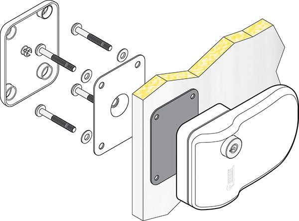 Fechadura exterior Fiamma Safe Door (Autocaravana / Campervan)