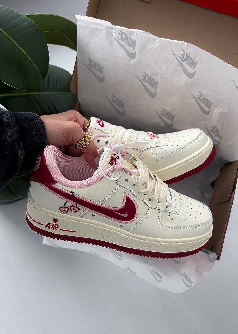 Кроссовки Nike Air force 1 low cherry / Найк Аир Форс розовые 37 38 39