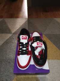 Nike SB Dunk Low Pro Varsity Red and White