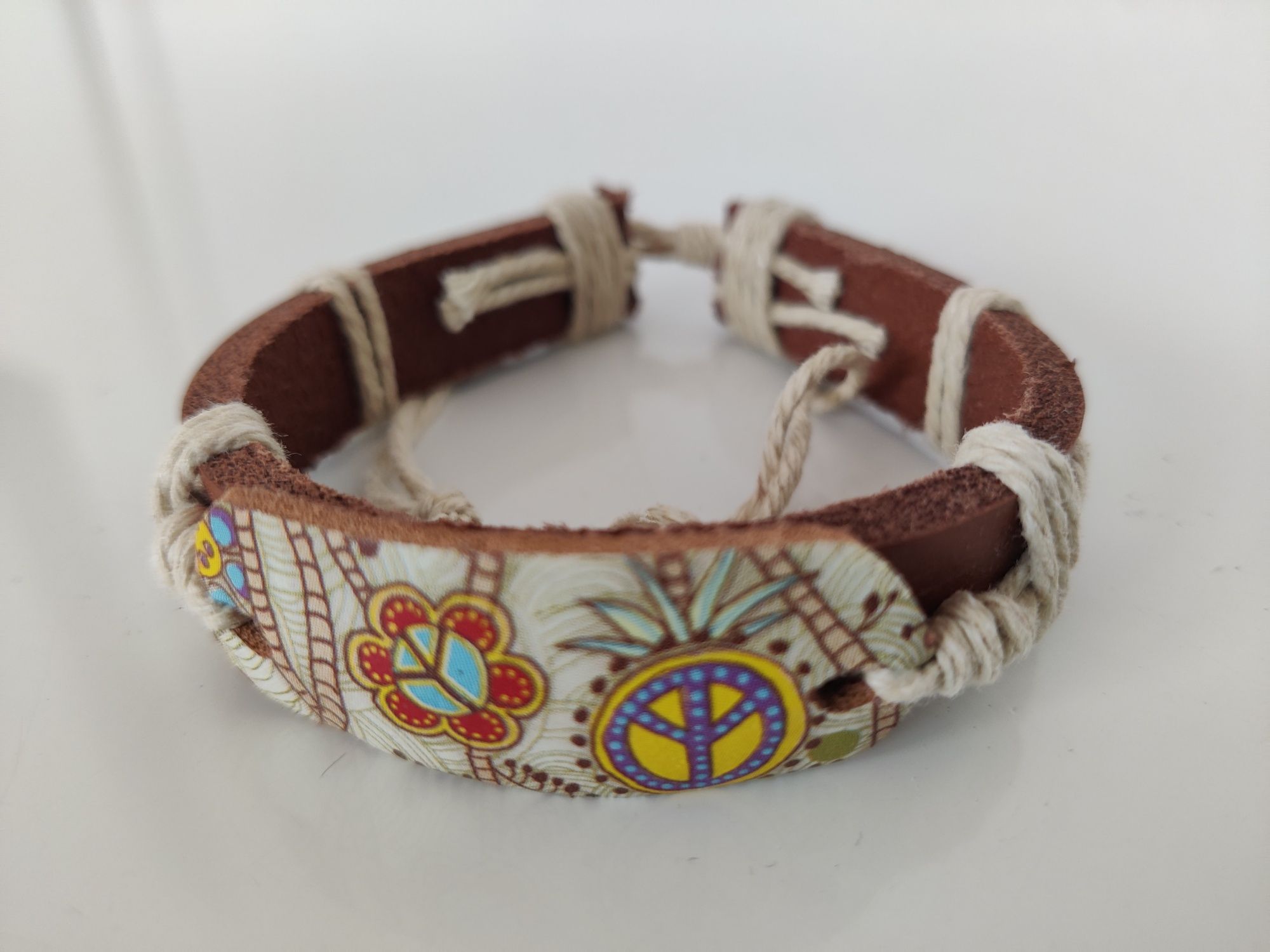 Opaska skórzana Boho bransoletka