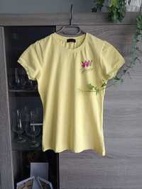 Żółta Bluzka T Shirt Playboy M