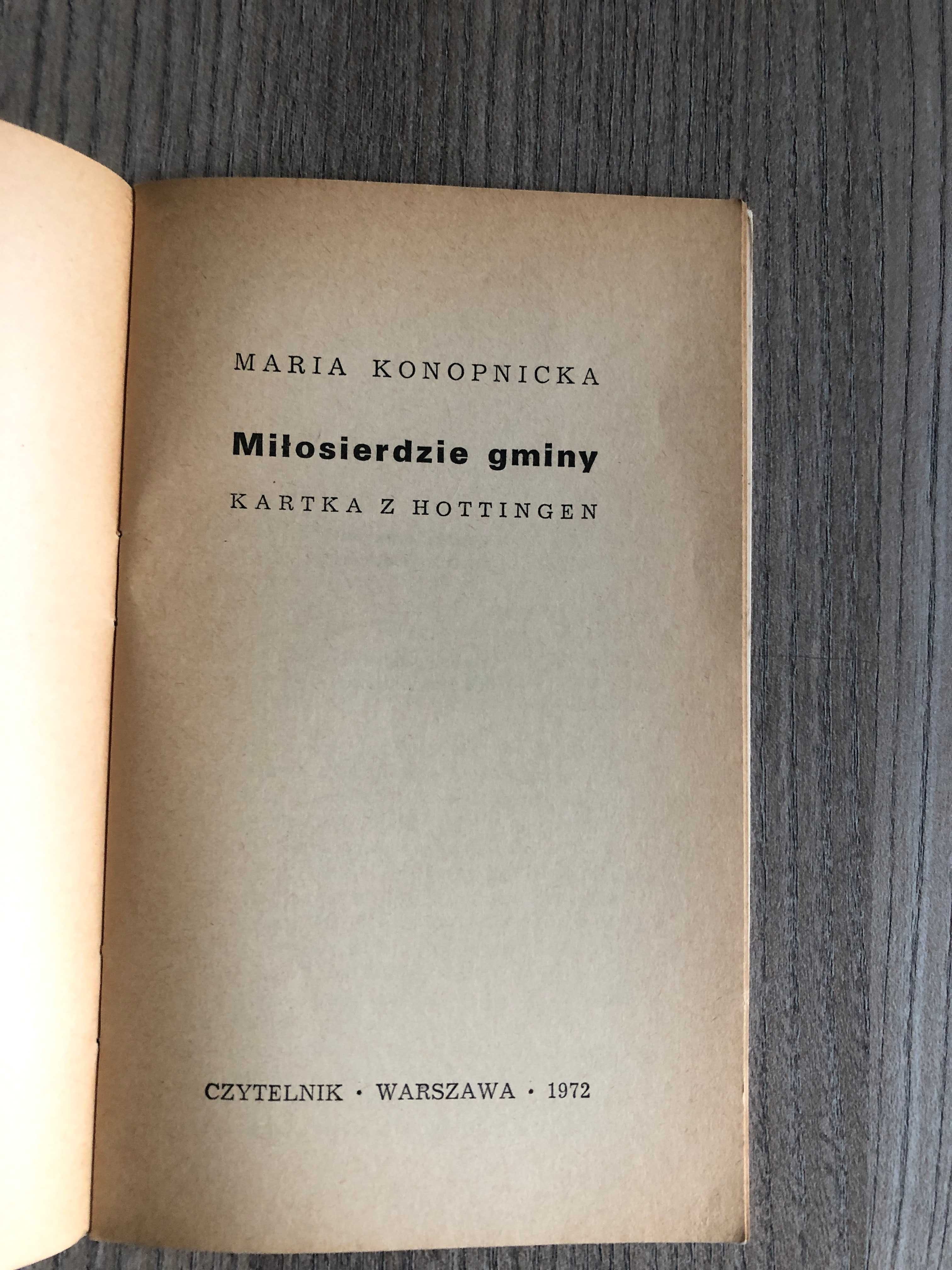 Miłosierdzie gminy Maria Konopnicka