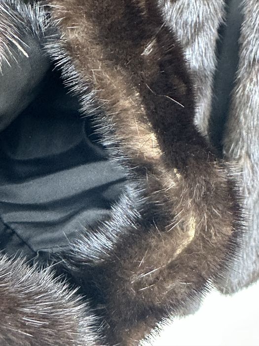 Casaco de Vison castanho escuro