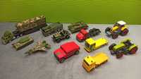 Zestaw autek samochodów wojskowych traktory ciężarówki