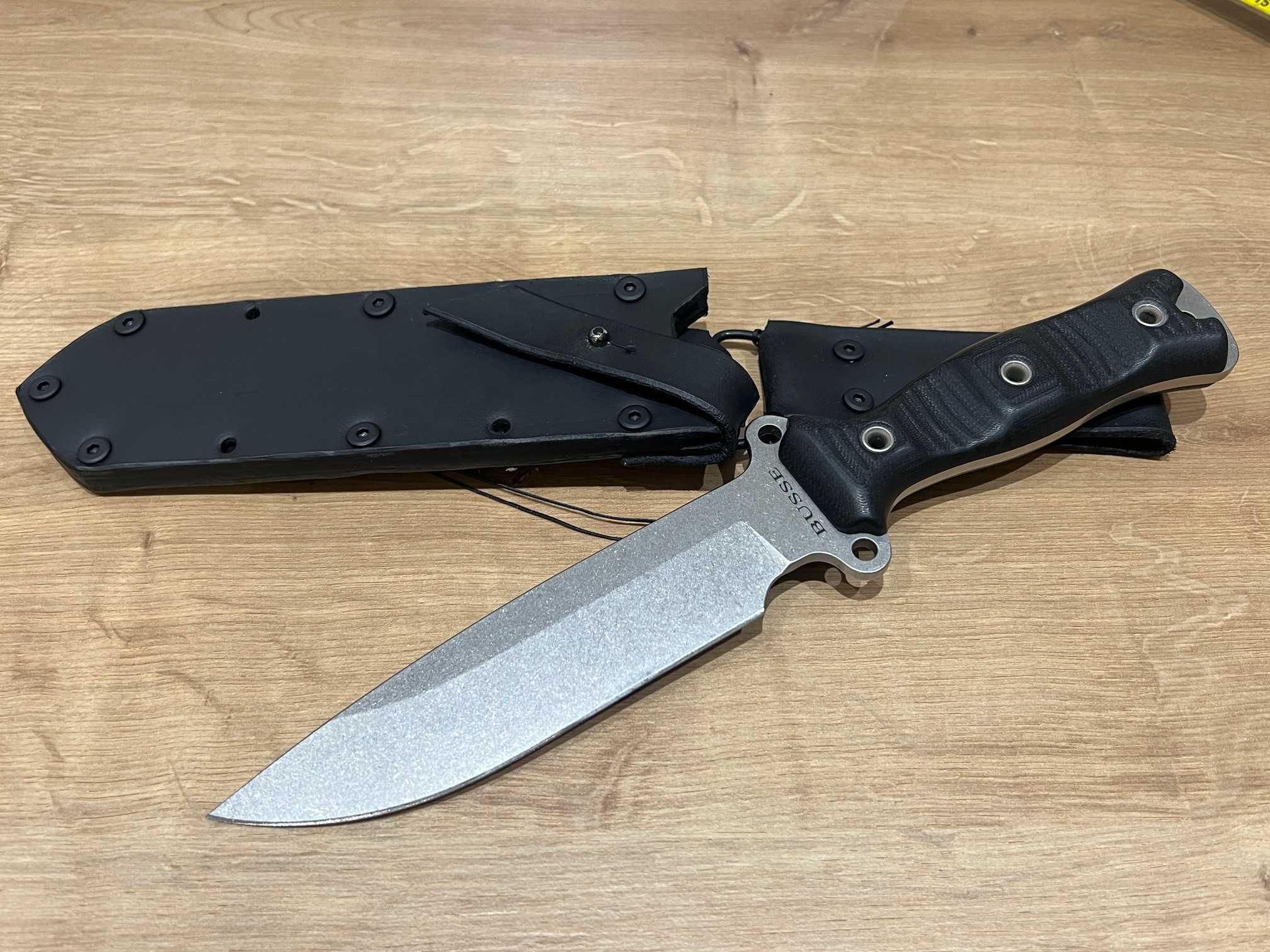 Nóż Busse Team Gemini Nano INFI + skóra