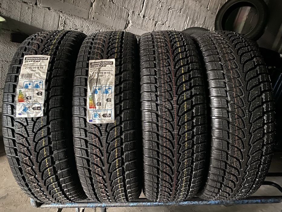 Шини нові 215/70/16 - 4шт Bridgestone Blizzak LM-80 evo зима