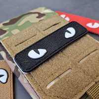 Шеврони нашивки патчі (PVC Patches) очі світлозбираючі (люмінесцентні)