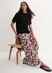 B.P.C t-shirt damski czarny z domieszką lnu ^44/46