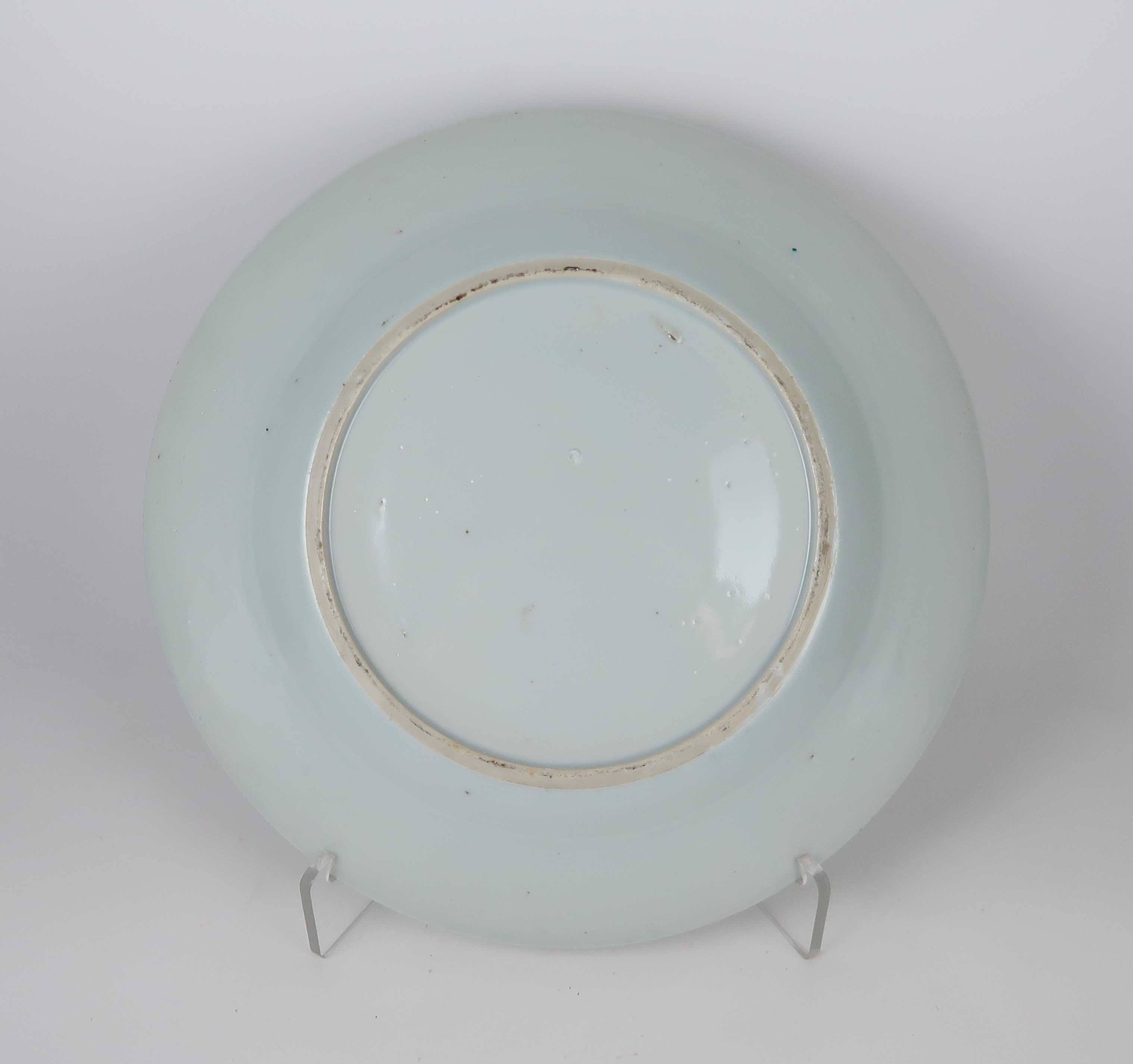 Prato Porcelana Azul e Branca da China, Séc. XVIII - Flores