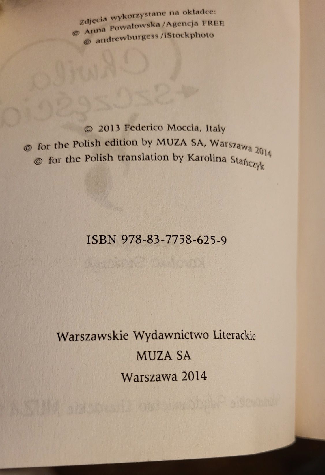 Książka "Chwila szczęścia"