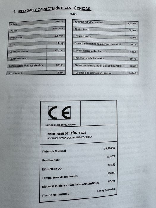 Recuperador de dupla face a lenha