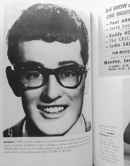 Edição inglesa de capa dura da biografia de Buddy Holly