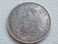 Moneta srebrna Urugwaj 1 Peso 1893 rok rzadka