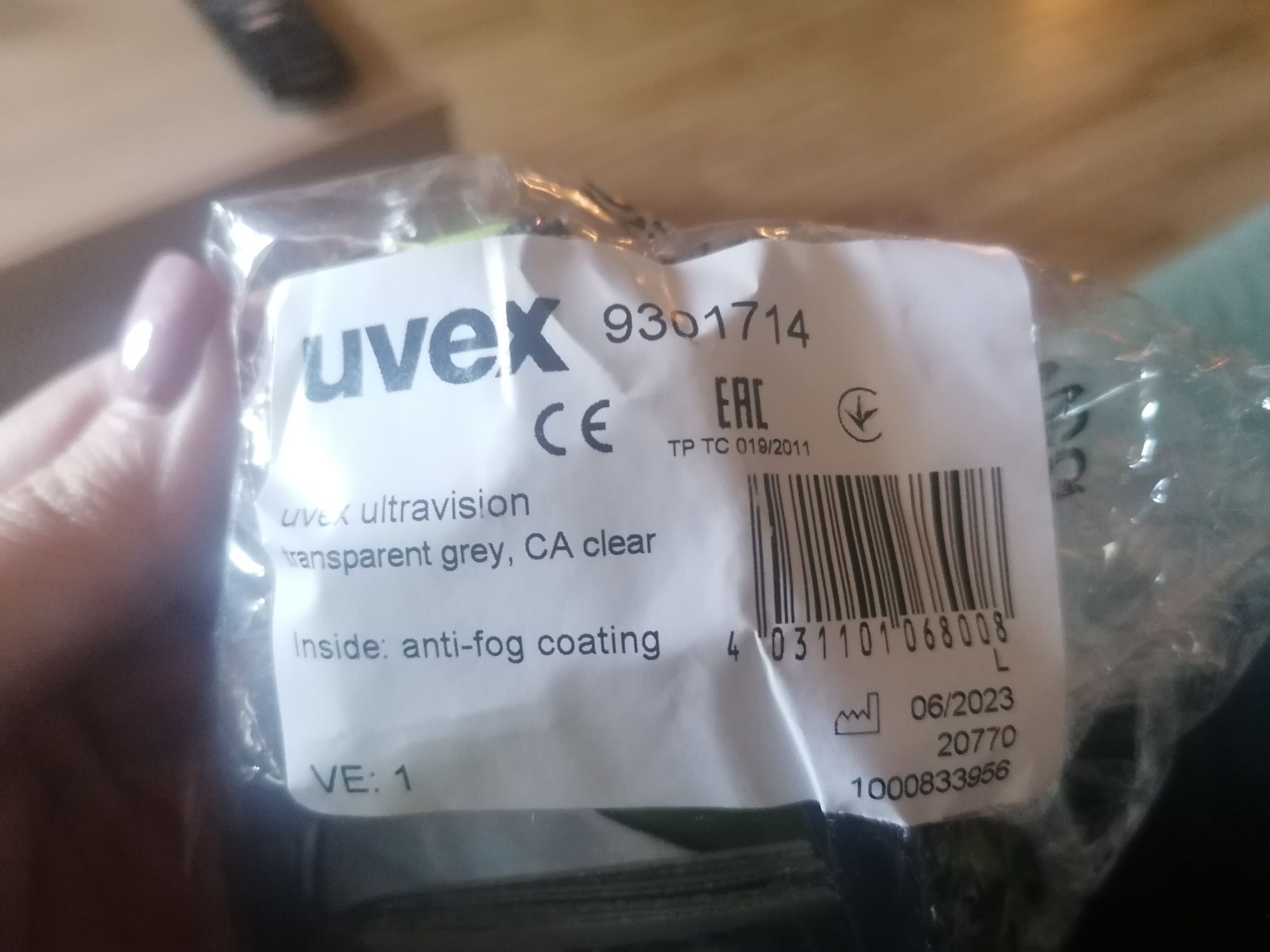 Gogle ochronne Uvex Ultravision zielony