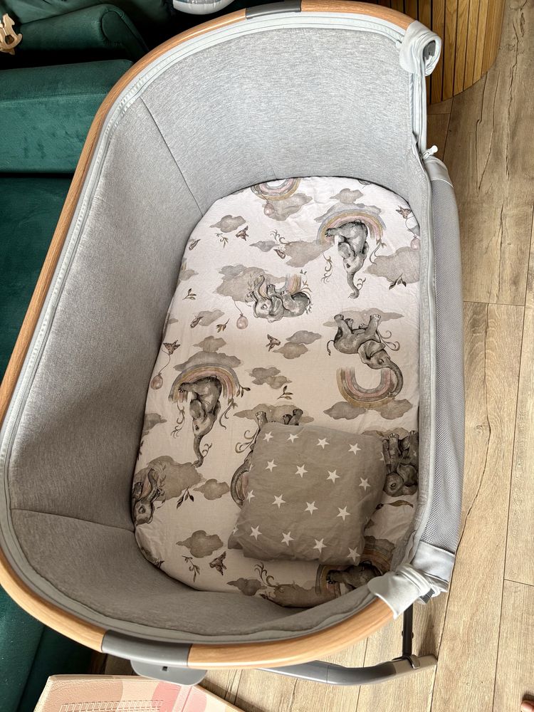 Łóżeczko dostawne maxi cosi lora essential grey dostawka