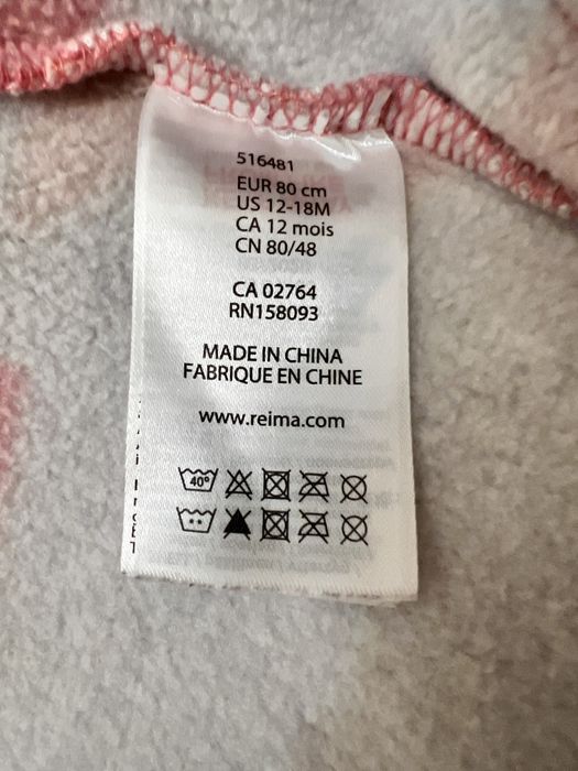 Комбінезон Reima 80 ромпер на флісі