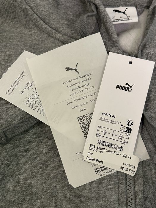 Зип худи Puma размер XL