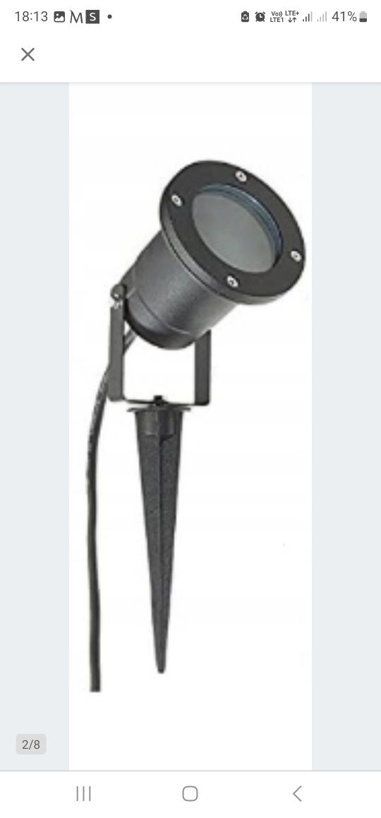 Reflektor ogrodowy LAMPA  Long Life Lamp GU10 WBIJANA