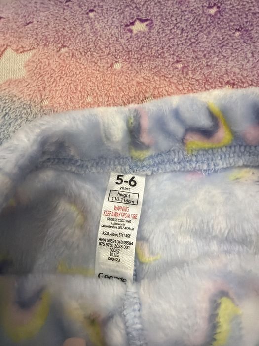 Піжама нова George 5-6 років 110-116 років тепла флісова махрова