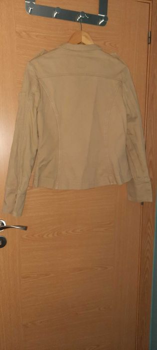 Blusão /casaco ganga creme