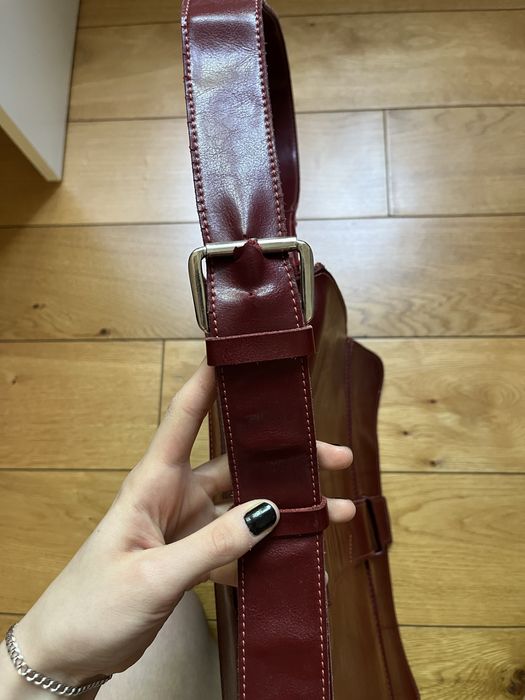 torba listonoszka z prawdziwej skóry