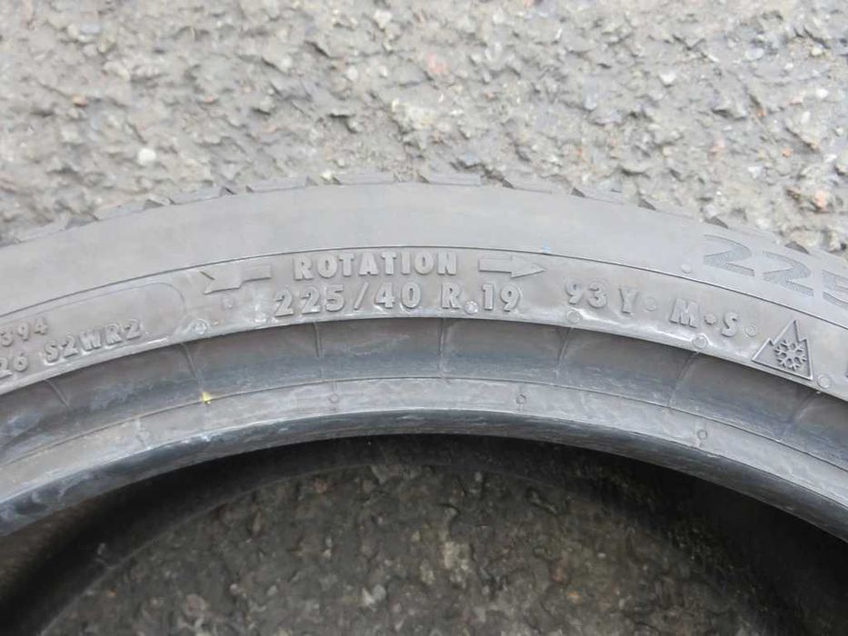 225/40 R19 93Y Continental AllSeasonContact M+S 2 штуки 2021рік
