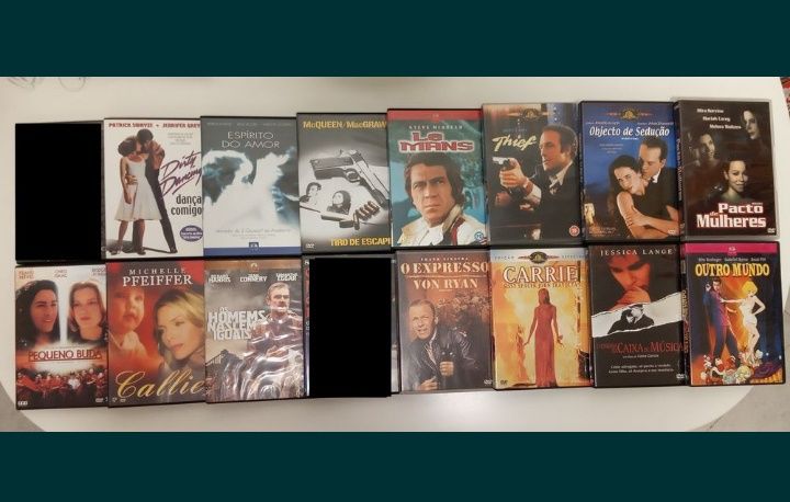 Pequeno Buda, Carrie,Le Mans,  Xangai, comandos, O Cliente, dvd