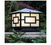 Lampa ogrodowa w stylu vintage czarna